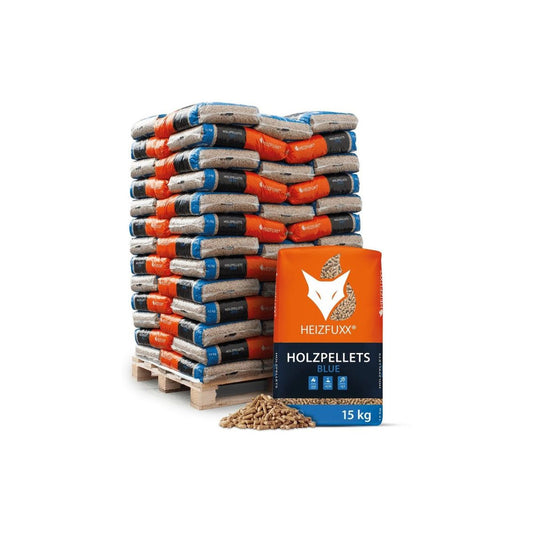 Heizfuxx Holzpellets Blue 975 kg-Palette 65 x 15 kg ENplus A1