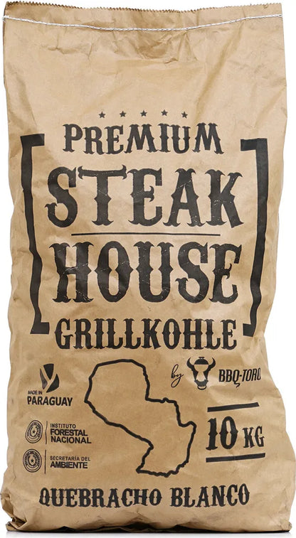 BBQ-Toro Premium Steakhouse-Grillkohle | 1 Tonne | Quebracho Blanco