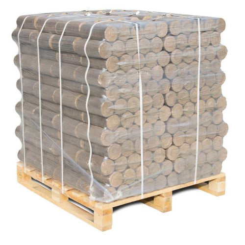 Hartholzbriketts rund ohne Loch 960kg