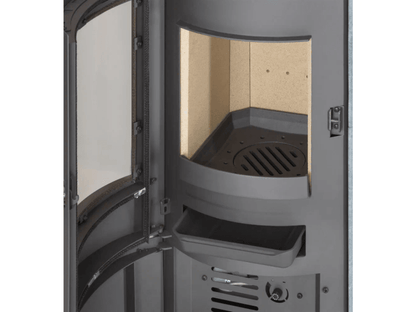 Thermia Kaminofen München V3 Gussgrau Speckstein Automatik 7 kW