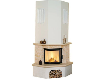 Hark Kaminofen-Bausatz Vermont Marmorverkleidung Beige 8 kW EEK A+