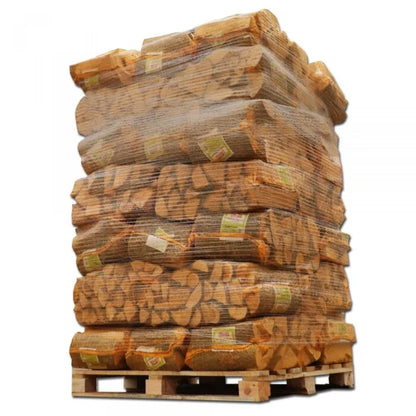 40 Netzsäcke Kaminholz 25 kg – Hartholz-Mix 30 cm