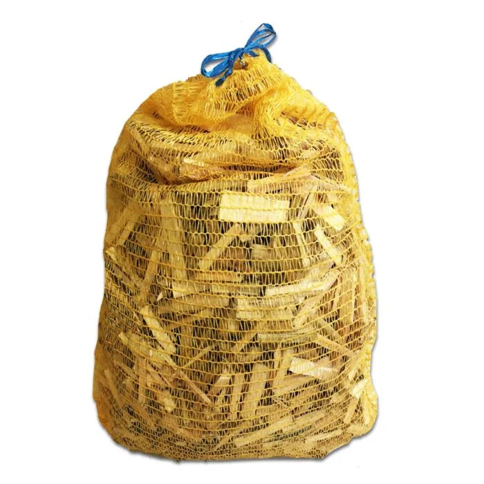 Anzündholz Netze 5 kg – Weichholz 8 cm (50er Palette)