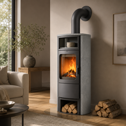 Hark Opera B grande Kaminofen Naturstein 7 kW mit Automatik