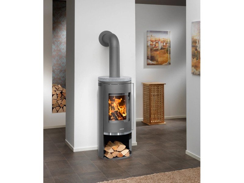 Justus Kaminofen Faro 2.0 Stahl-Speckstein 6 kW