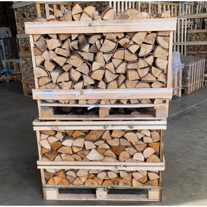 Kaminholz-Mix – 2 Paletten à 33-cm Scheite (3 Ster / 2,4 m³)