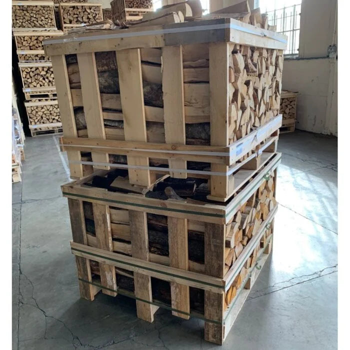 Kaminholz-Mix – 2 Paletten à 33-cm Scheite (3 Ster / 2,4 m³)