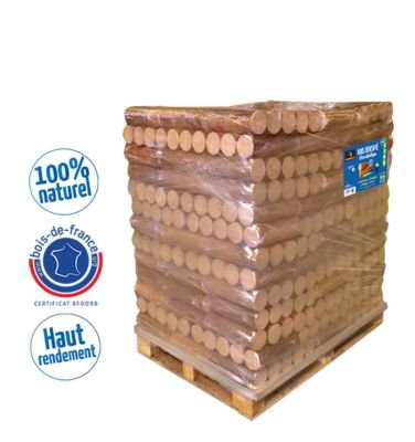 Woodstock Holzbriketts – Palette mit 104 Paketen zu je 5 Briketts – gebrauchsfertig