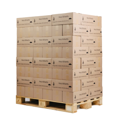 Hartholzbriketts eckig Karton 960 kg