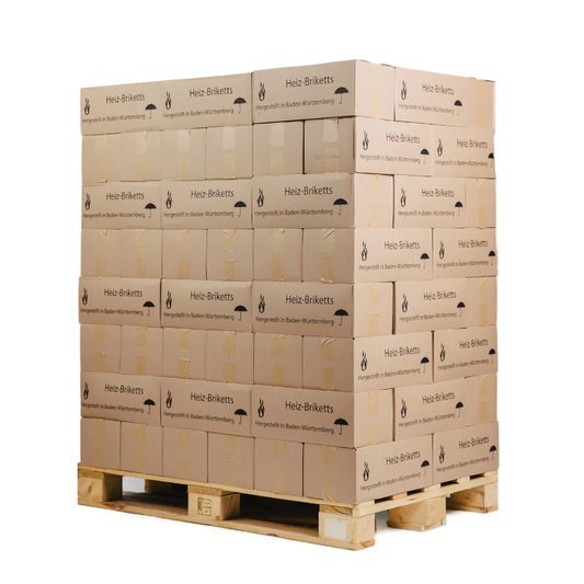 Hartholzbriketts eckig Karton 960 kg