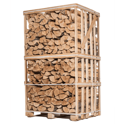 Getrocknetes Birkenholz – leicht anzündbar – dekorative Flammen – Holzbox 1,8 m³