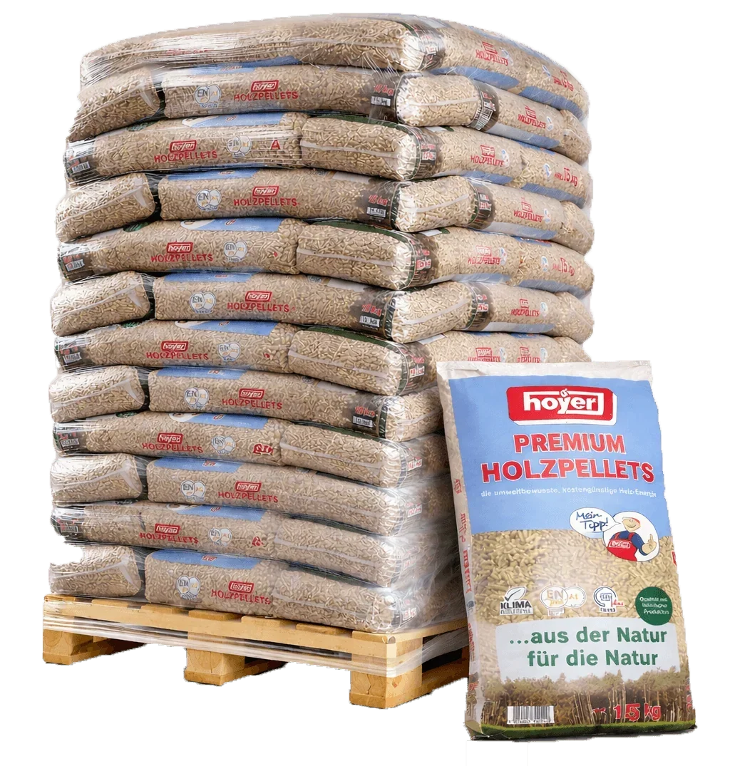 Hoyer Holzpellets ENplusA1 990kg 66-Saecke hoher Heizwert