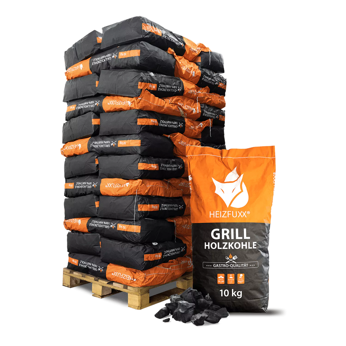 Grillholzkohle » Gastro-Qualität « 36 x 10 kg
